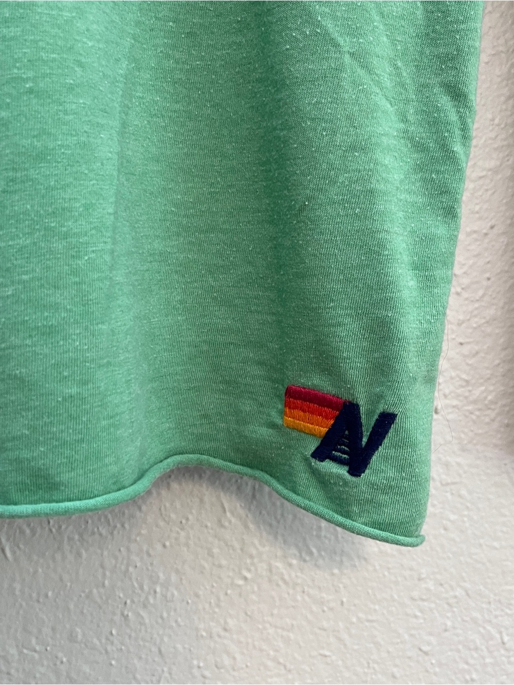 Aviator Nation Short Sleeve Crew Boyfriend Tee Tiger Patch Kelly Green Small - Picture 3 of 8